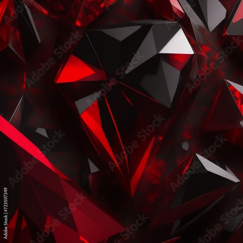 black and red color Crystal Wallpaper