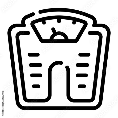 weighing machine Line Icon