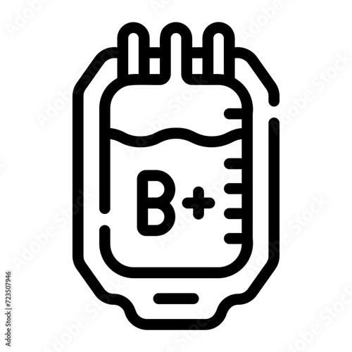 blood bag Line Icon