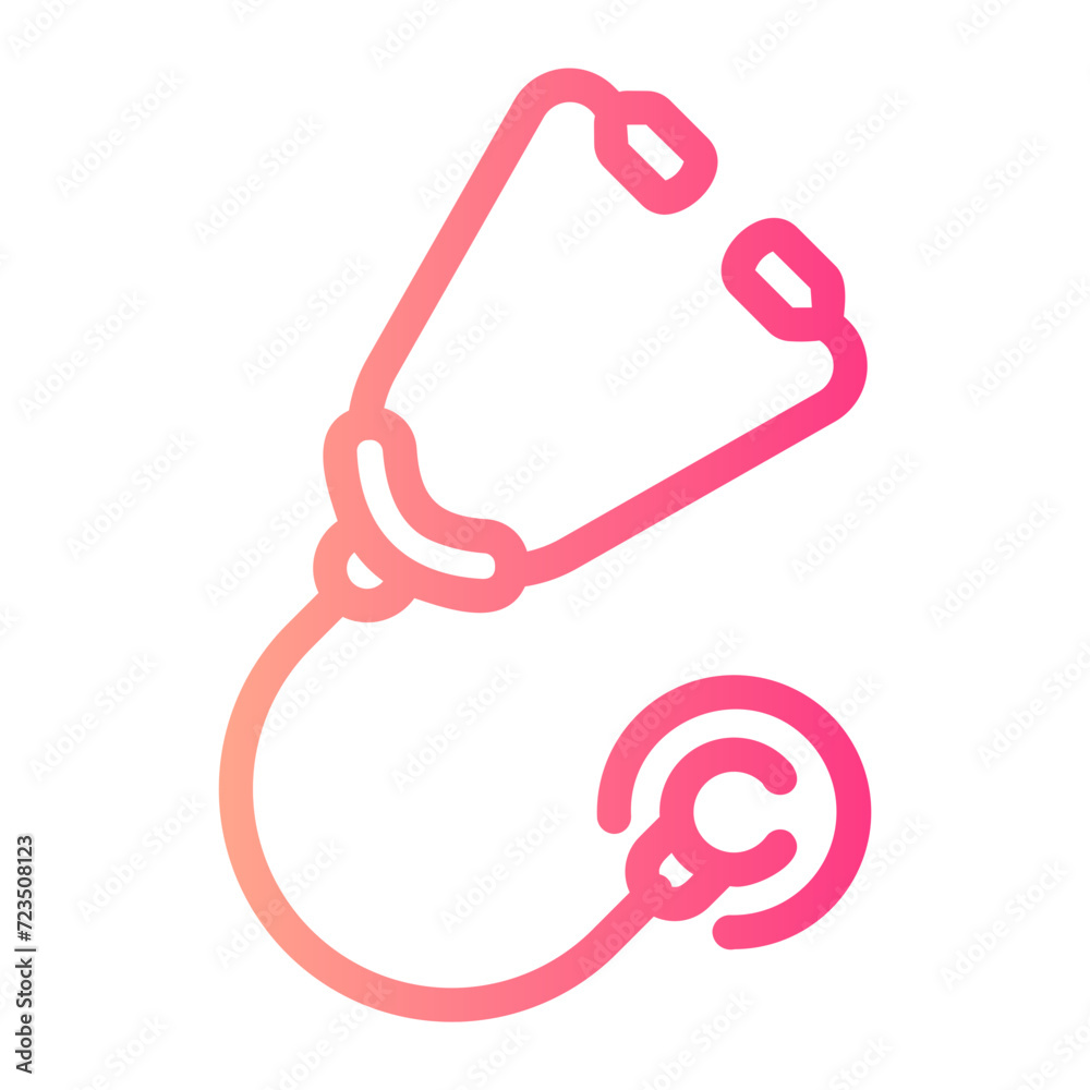 stethoscope Line Gradient Icon stethoscope Line Gradient Icon