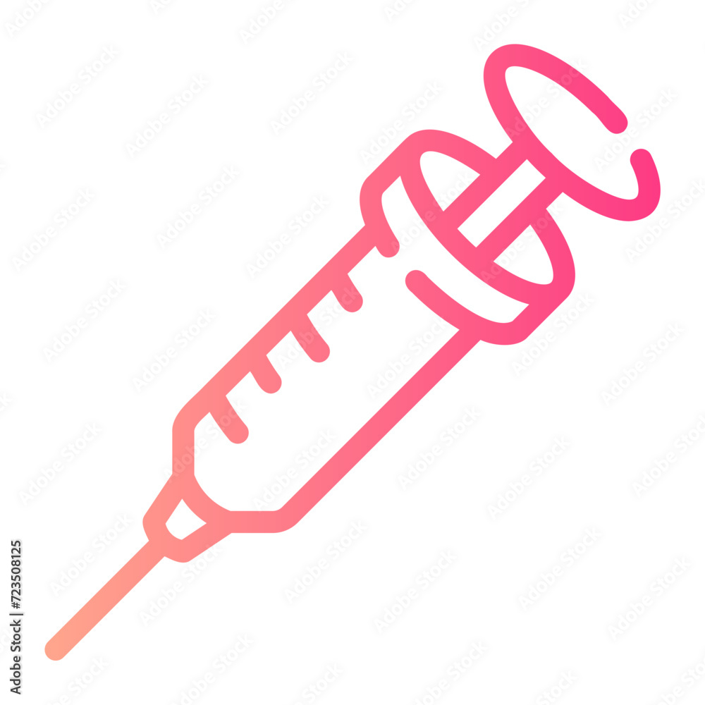 syringe Line Gradient Icon syringe Line Gradient Icon