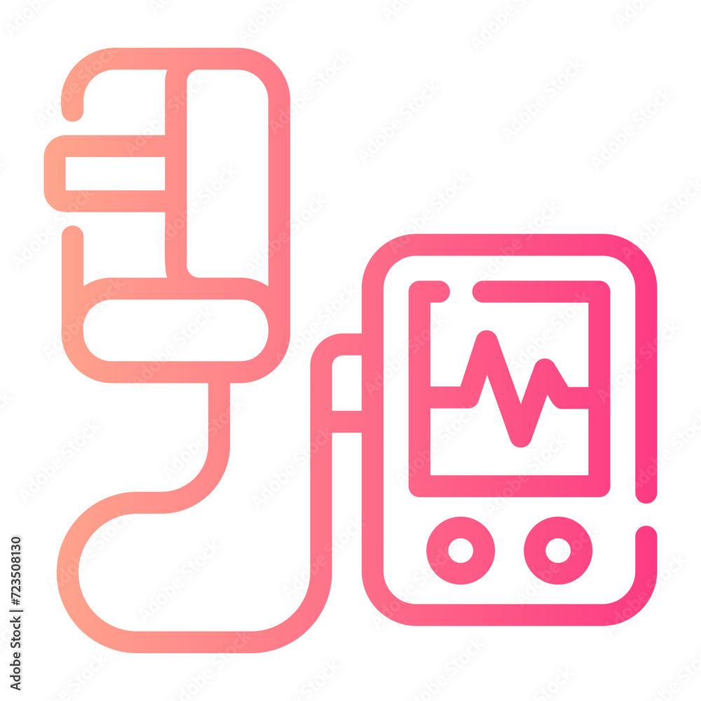 tensiometer Line Gradient Icon tensiometer Line Gradient Icon