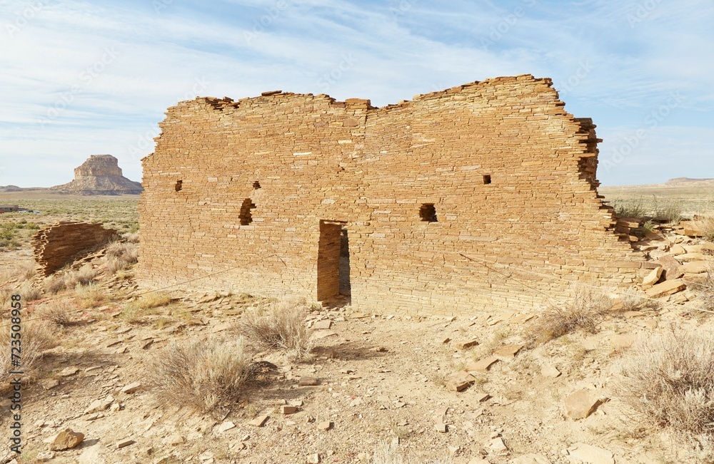 The Una Vida Pueblo at Chaco Canyon, New Mexico The Una Vida Pueblo at Chaco Canyon, New Mexico