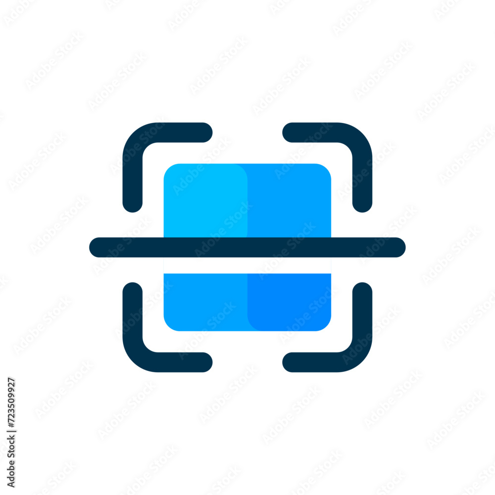barcode scanner button concept illustration flat design vector. simple modern graphic element for infographic, icon, logo barcode scanner button concept illustration flat design vector. simple modern graphic element for infographic, icon, logo