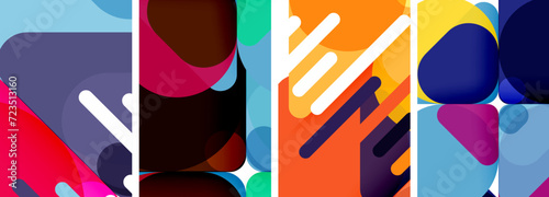 Geometric elements abstract backgrounds for wallpaper, business card, cover, poster, banner, brochure, header, website