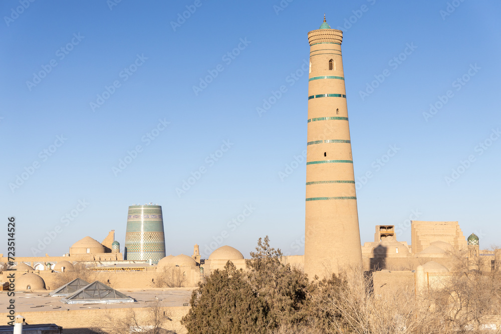 Islam Khoja Minaret, Khiva, Uzbekistan Islam Khoja Minaret, Khiva, Uzbekistan