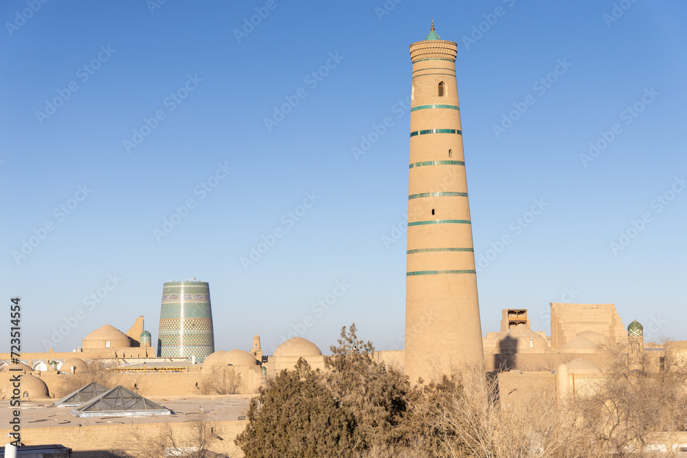 Islam Khoja Minaret, Khiva, Uzbekistan Islam Khoja Minaret, Khiva, Uzbekistan