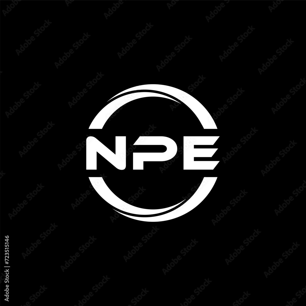 NPE letter logo design with black background in illustrator, cube logo, vector logo, modern alphabet font overlap style. calligraphy designs for logo, Poster, Invitation, etc. NPE letter logo design with black background in illustrator, cube logo, vector logo, modern alphabet font overlap style. calligraphy designs for logo, Poster, Invitation, etc.