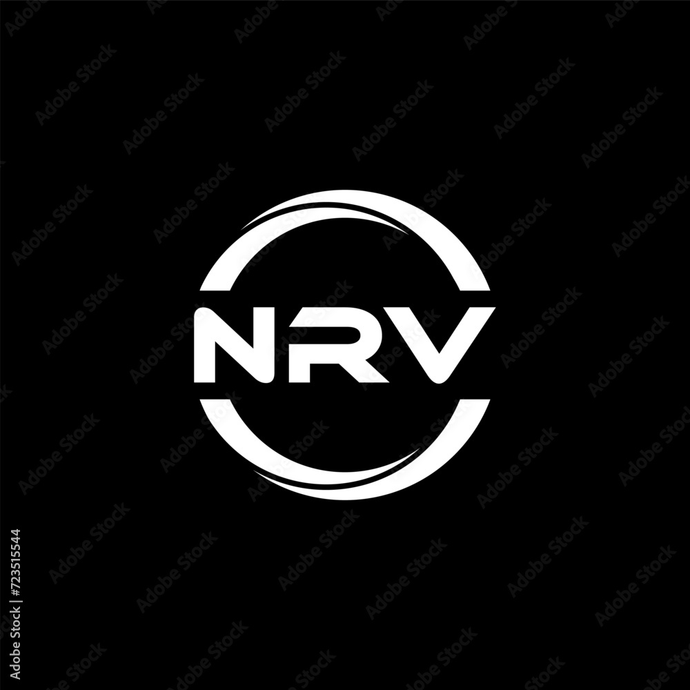 NRV letter logo design with black background in illustrator, cube logo, vector logo, modern alphabet font overlap style. calligraphy designs for logo, Poster, Invitation, etc. NRV letter logo design with black background in illustrator, cube logo, vector logo, modern alphabet font overlap style. calligraphy designs for logo, Poster, Invitation, etc.