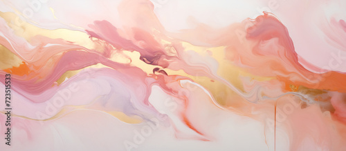 Abstract Pink and Gold Marble Texture. Fluid Art for Creative Design