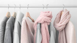 clothes on hangers, generative ai
