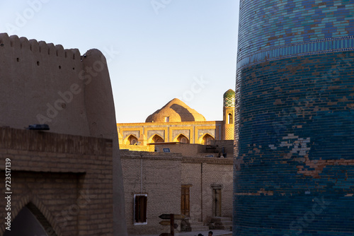 Kaltaminor memorial minaret, Khiva, Uzbekistan photo