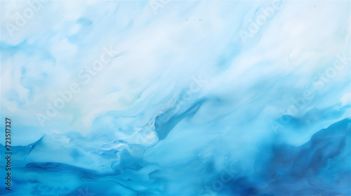 Arctic Drift: Soft Blue Marbling with Frosted Overtones 