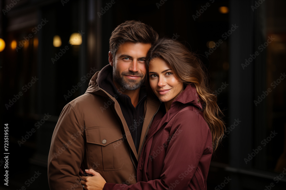 portrait of a couple at night portrait of a couple at night