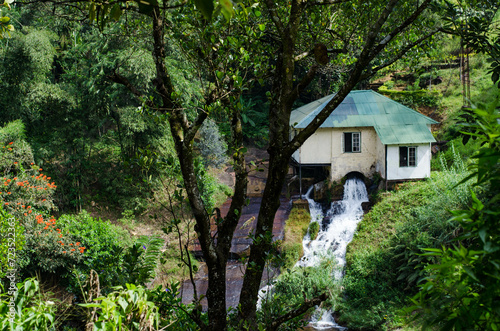 An abandoned Mini hydropower station in Kadiyanlena is located in Nawalapitiya village. in Sri Lanka © mlnuwan