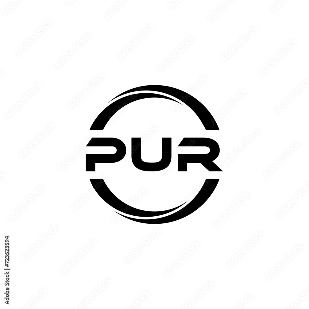 PUR letter logo design with white background in illustrator, cube logo, vector logo, modern alphabet font overlap style. calligraphy designs for logo, Poster, Invitation, etc. PUR letter logo design with white background in illustrator, cube logo, vector logo, modern alphabet font overlap style. calligraphy designs for logo, Poster, Invitation, etc.