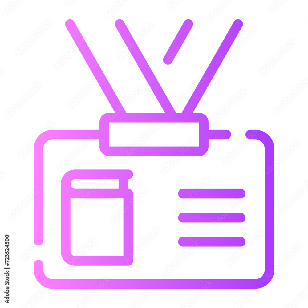 library card gradient icon library card gradient icon