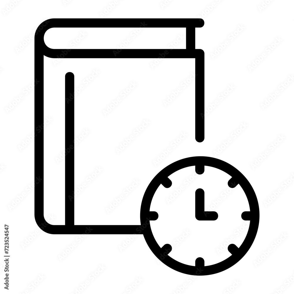 reading time line icon