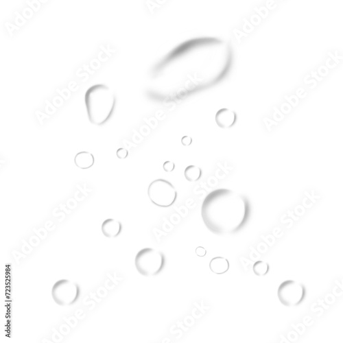 realistic dew water droplets