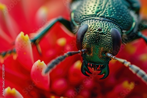 Close-up photo of an insect on a flower © Jang