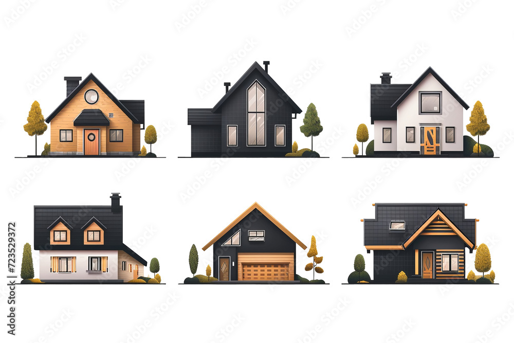 Mini house model. Real estate concept. illustration. Mini house model. Real estate concept. illustration.