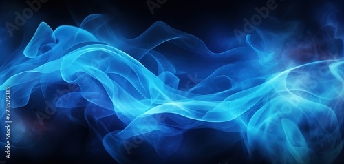artistic illusion blue smoke