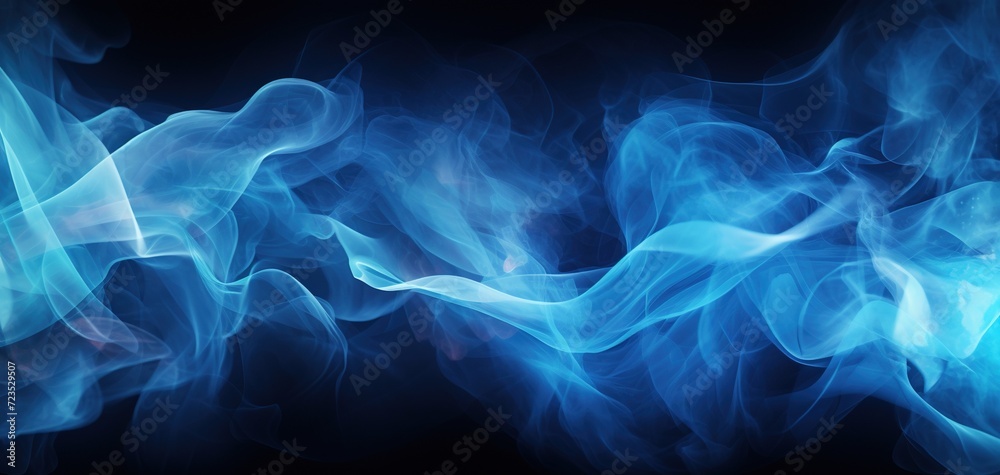 artistic illusion blue smoke