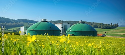 Biogas facility for generating power and energy photo