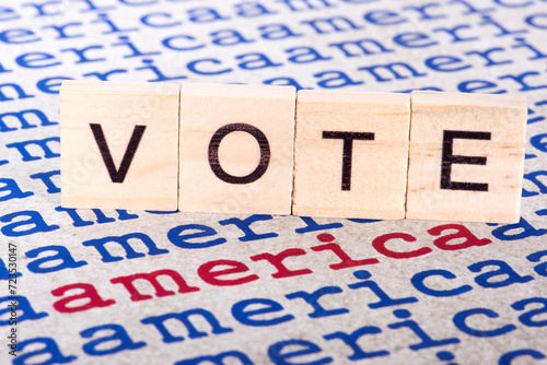 America and the word vote