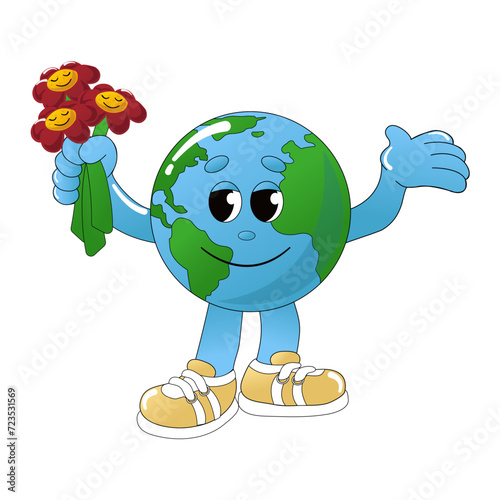 Earth Day. Protecting the environment. Caring for nature. Earth Day vector illustration. Vector illustration photo