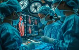 In a state-of-the-art operating room, a surgical team uses holographic displays to do virtual cardiac surgery.