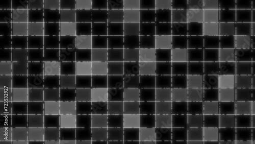 Black and white abstract video technology background