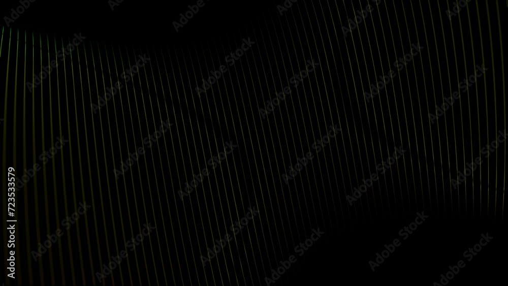 Loop curved lines that change colors on a black background. Loop curved lines that change colors on a black background.
