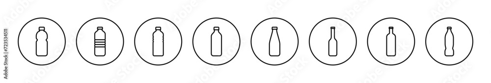 Bottle icon vector. bottle sign and symbol