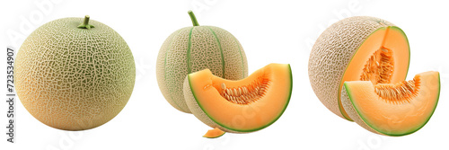 Melon Isolate on transparent background