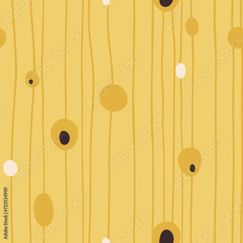 Klimt style inspired abstract seamless pattern, modern art nouveau endless backdrop with geometric shapes, texture for wrapping or digital paper, wallpaper, scrapbooking, textile prints