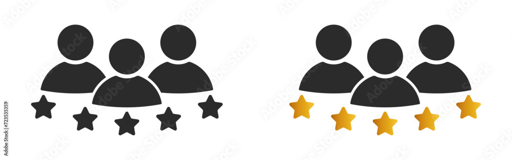 Φωτογραφία Customer satisfaction review sign vector design