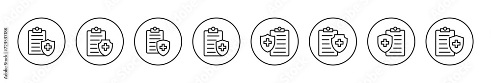 Medical insurance icon vector. health insurance sign and symbol Medical insurance icon vector. health insurance sign and symbol
