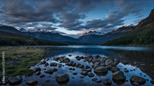 lake in the mountains