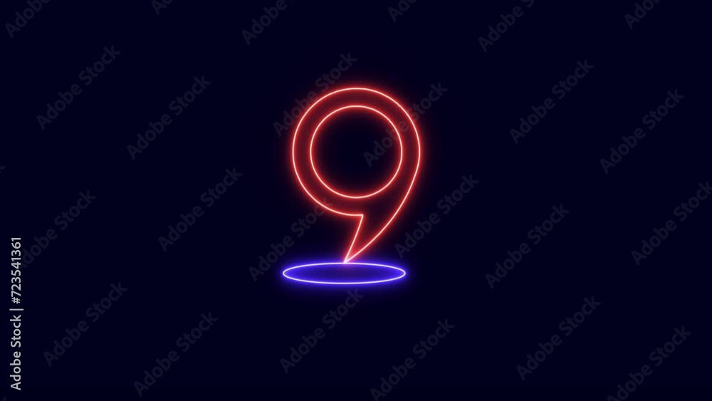map marker, GPS location pointer motion map marker, GPS location pointer motion
