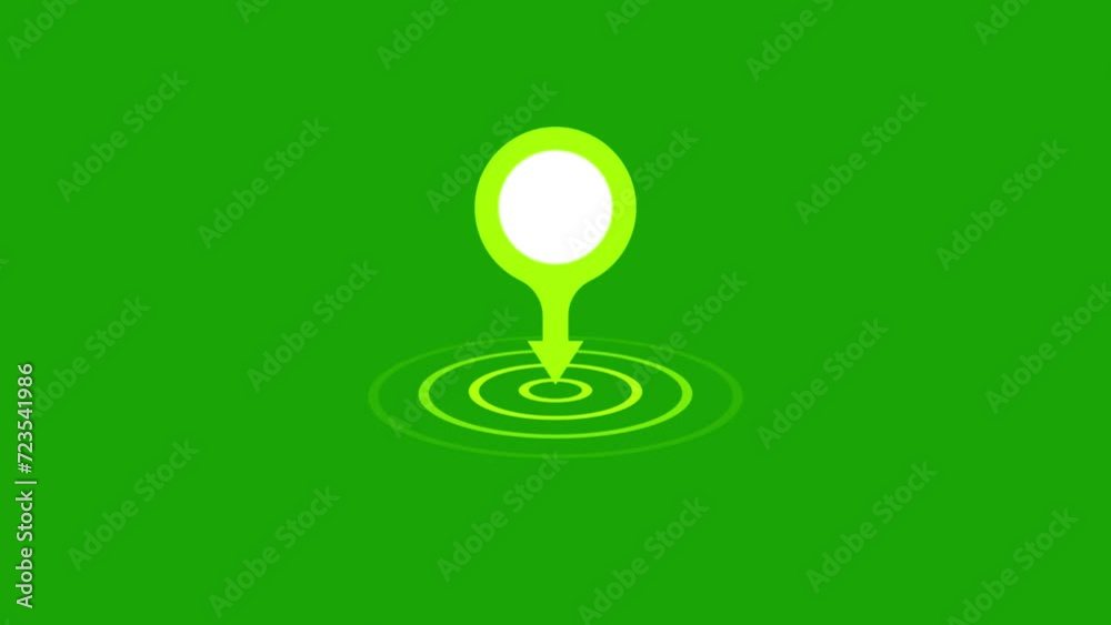 Pin symbol Indicates the location of the GPS map, GPS location pointer animated icon. Pin symbol Indicates the location of the GPS map, GPS location pointer animated icon.