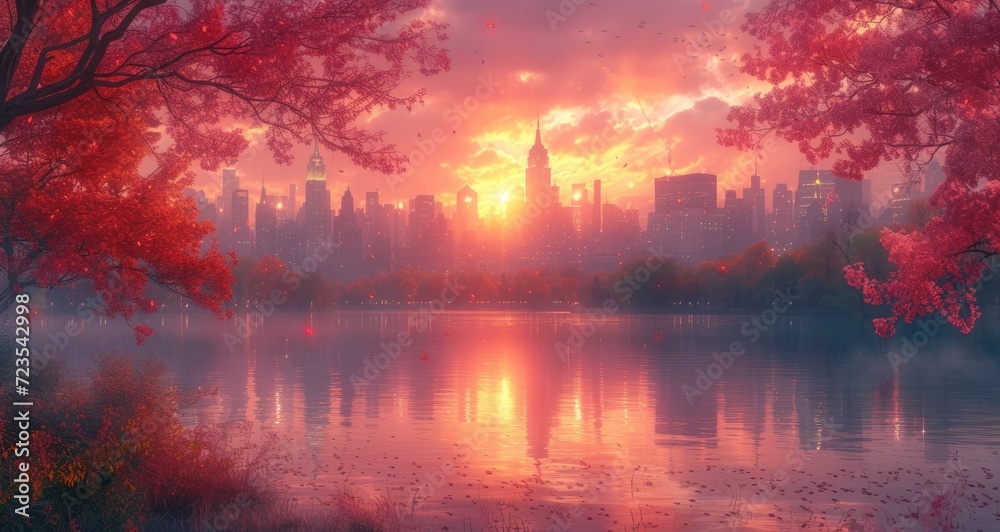 Naklejka premium central_park_in_new_york_city