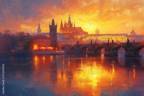 cityscape_of_prague_at_sunset