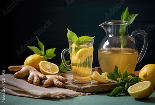 Savor the delightful combination of ginger tea paired with the refreshing essence of mint and lime.