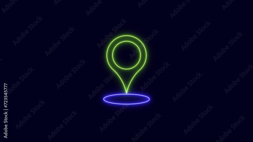 location of the GPS map. map pin bouncing isolated on black background video 4k. gps marker marker. location of the GPS map. map pin bouncing isolated on black background video 4k. gps marker marker.