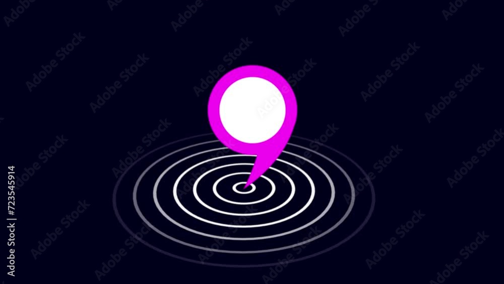 location icon pin loop location icon pin loop