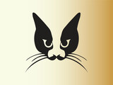 Cat logo design icon symbol vector template