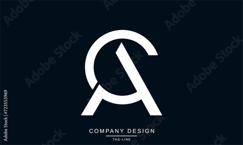 AC, CA, Abstract Letters Logo Monogram