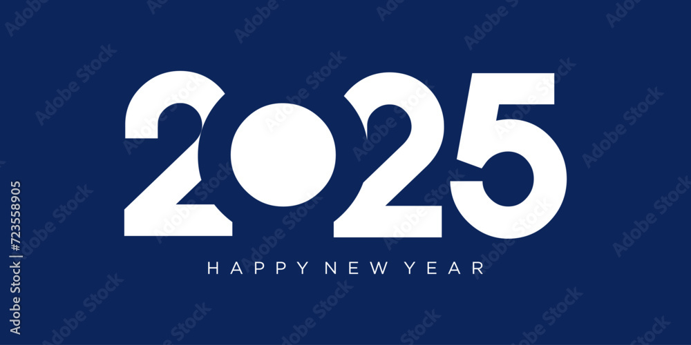 2025 Happy New Year design vector. trendy new year 2025 design template. 2025 Happy New Year design vector. trendy new year 2025 design template.