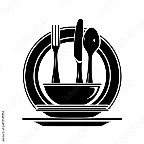 Restaurant dining utensils photo